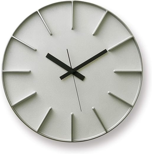 Remnos Wall Clock, Analog Aluminum Edge Clock, Edge Clock, AZ-0115 AL Lemnos