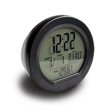 Round Clock Digital Clock Solar Powered Clock Interior Backlit Clock