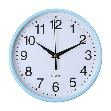 Round Wall Clock, Modern Wall Clock Battery Operated Wall Clocks, Silent Easy Installation Non Ticking Small Analog Clock, for Bedroom, Kitchen, Bathroom, Office, Home