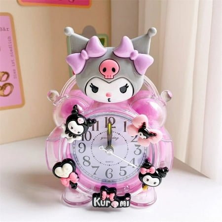 Sanrio HelloKitty MyMelody Cinnamoroll Alarm Clock Kawaii Anime Kitchen Timing Alarm Clock Mini Living Room Home Decoration Gift