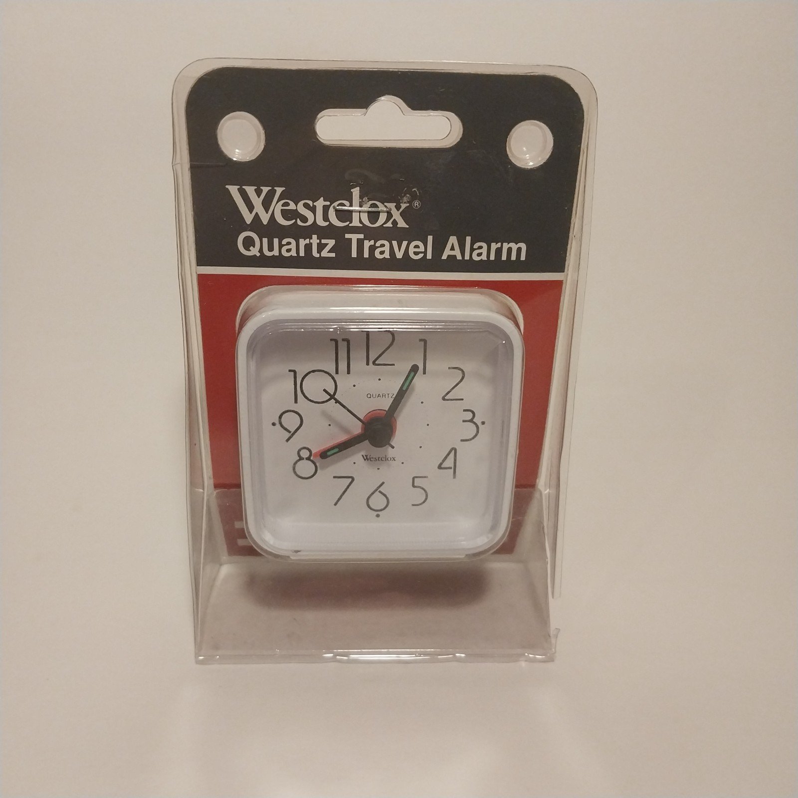 See Video Westclox Quartz Travel Alarm - Echo No. 47309 White Travel Alarm Clock