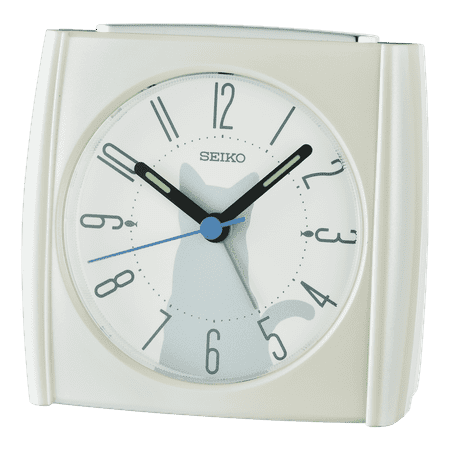 Seiko Allison Alarm Clock, White