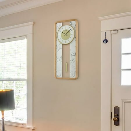 Seiko Bianco Pendulum Wall Clock, Gold QXC246BLH