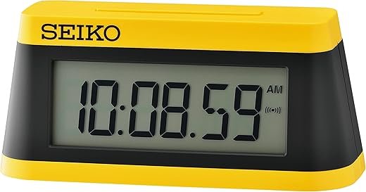 Seiko Modern Marathon Bedroom Alarm Clock