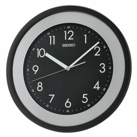 Seiko QXA812KRH Wall Clock, Black