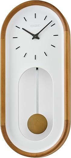 Seiko Sven Pendulum Wall Clock, Brown