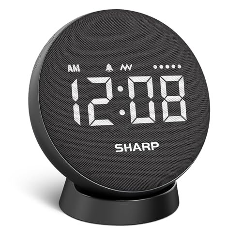 Sharp Super Loud Vibrating Alarm Clock for Heavy Sleepers – Bed Shaker Under Pillow, 29 Hour Rechargeable Battery, Portable & Travel-Friendly, Hard to Wake Adults & Teens