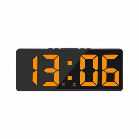 Simple LED Alarm Clock with USB and Battery Power for Bedroom Use