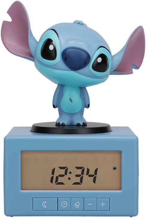 Stitch Sleep Training Alarm Clock - Officially Licensed, Kids Projection Bedroom Night Light | Paladone