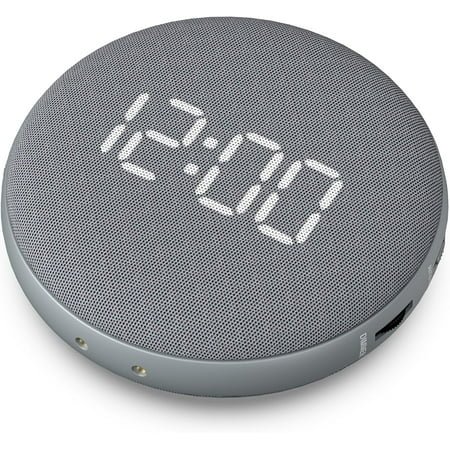 Super Loud Alarm Clock for Heavy Sleepers Adults Teens, Vibrating Alarm Clock Bed Shaker Under Pillow, Rechargeable Battery Powered for Travel, Auto-Dim, Portable