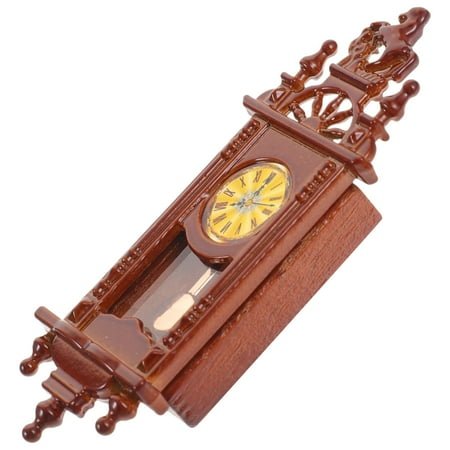 TEHAUX Mini Roman Clock Alloy Wall Clock Pendulum 1Pack 2.4X0.9X0.4In
