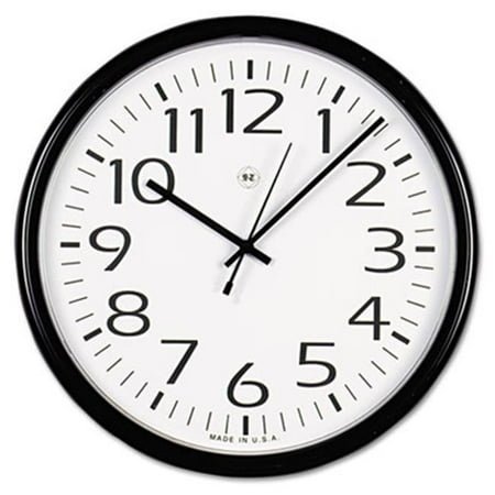 Universal Round Wall Clock 13.5in Black