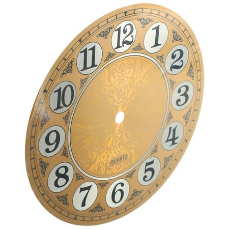 Vintage 7 Inch 180mm Aluminum Wall Clock Dial Face with Arabic Numerals