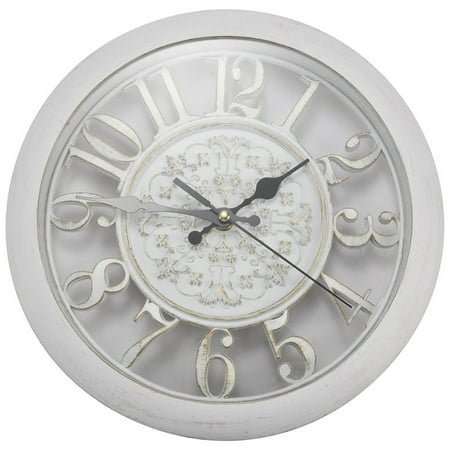 Wall Clock Saat de Pared Saati Vintage Digital Clocks Watch Horloge wall Quartz(white)