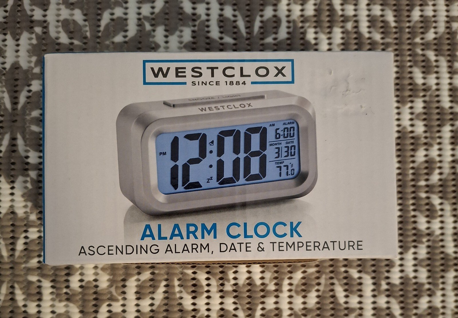 Westclox 5.3" Alarm Clock Lrg. Digital Display & Blue Backlight -2 Available-