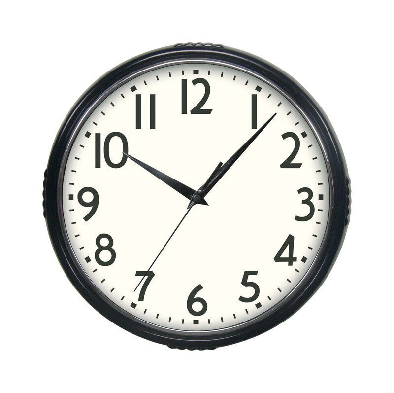 Westclox 9-3/4 in. L x 9 in. W Indoor Modern Analog Wall Clock Glass/Plasti