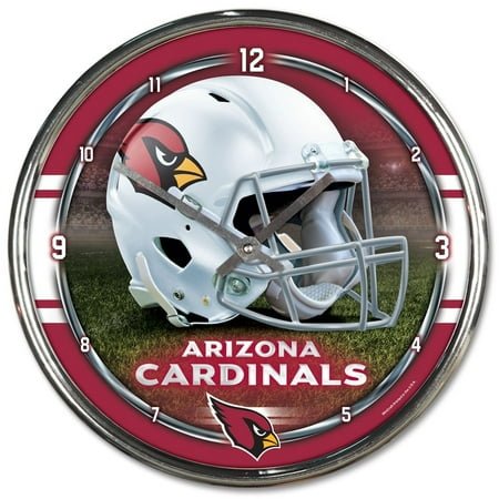 WinCraft Arizona Cardinals Chrome Wall Clock