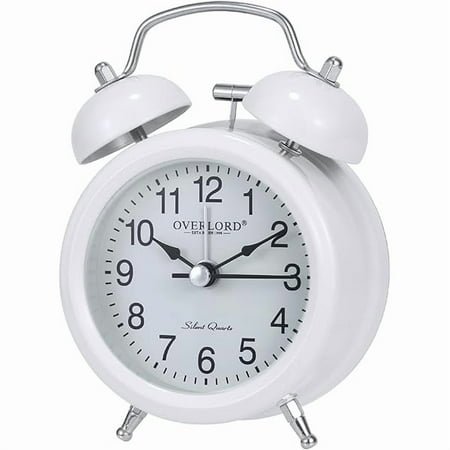 wonima99 Big Ben Style Twin Bell Alarm Clock - Ultra Loud Alarm for Deep Sleepers - Battery Operated Metal Clock with Backlight - Ideal for Bedroom, Kids Room & Desk Use