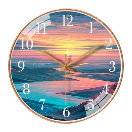 Zenithome Wall Clock Silent NonTicking Battery Operated 8 Inch Quartz Decorative Easy To Read School Clock 1AA Small Home Appliances