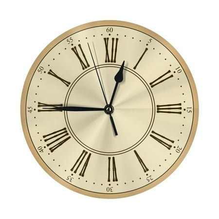 10 Inch Wall Clock Silent Non Ticking Battery Operated Creative Quiet Round Clock For Kitchen Bathroom Home Bedroom Office Living Room Retro Vintage Wall Clock4