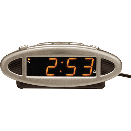 13027A Intelli-Time Digital Alarm Clock,Black