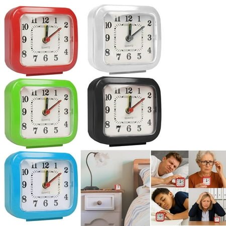 1 Travel Alarm Clock Battery Operated Analog 12 Hours Home Decor US SHIP