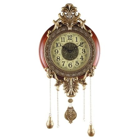 Aero Snail 14 Pendulum Wall Clock, Solid Wood, Battery Operated, Retro Vintage Clock 206A