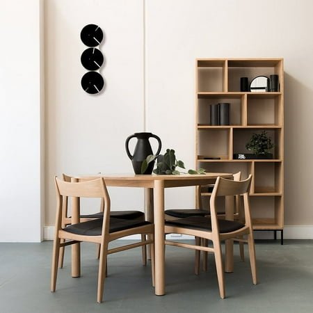 ardeola - New York / Rio / Tokyo - Bauhaus Style World Clocks, 16 x 4.5 in Analog Time Zone Clock with Silent Movements