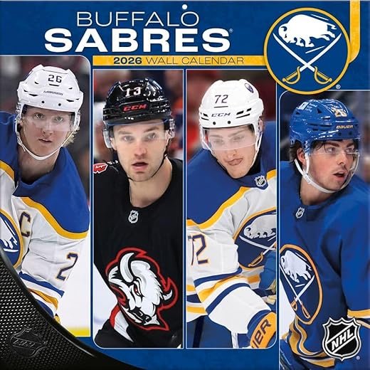 Buffalo Sabres 2026 12X12 Team Wall Calendar (26998011933)