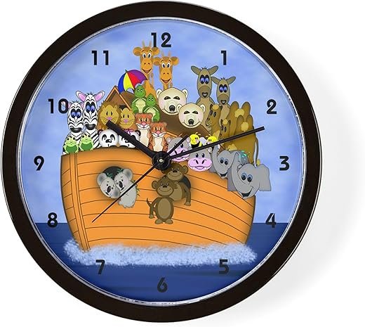 CafePress Noah's Ark 10 Wall Clock for Livingroom, Kitchen, or Office