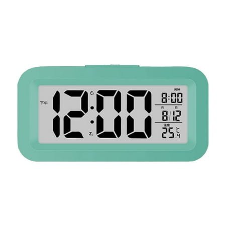 CCOCC Alarm Clock,Compact Digital Clock,LED Backlit Bedside Clock,Portable Alarm Clock for Travel