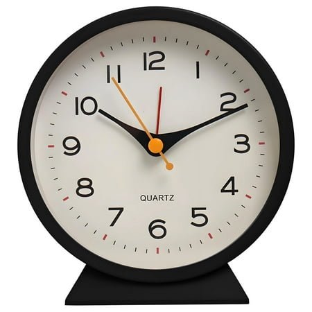 CCOCC Alarm Clock,Wide-View Display Desk Clock,Convenient Nightlight Alarm Clocks for Bedrooms with Silent Sweeping Metal Hands