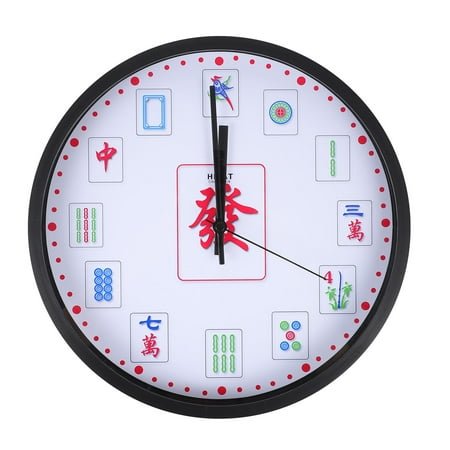 CIMAXIC Wall Clock For Office Round ABS Timekeeping White 1Pcs