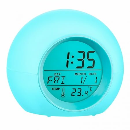 DESIGNICE Small Radio Wind-Up Alarm Clock for Bedrooms