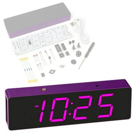 Electronic DIY table clock set,Modes Alarm Clock Led Clock Kit Diy Table Clock Error Function Diy Kit Modes Alarm Function Diy Set Diy Set Optional Table Clock Set Alarm Clock Time Hxber Buzhi