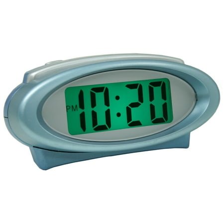 Equity Blue Night Vision Digital Alarm Clock with Super Glow backlight, 30330