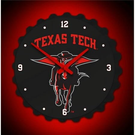 Grimm Industries TT-540-02 Team Spirit Bottle Cap Wall Clock - TT Secondary Logo, Red, Black & White