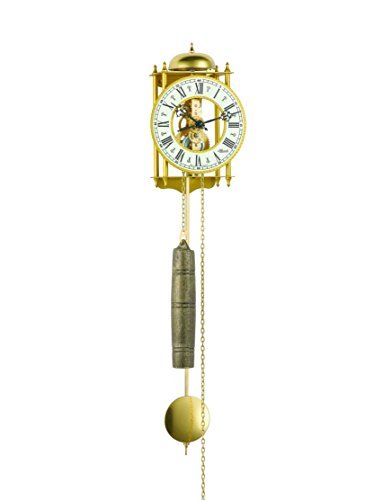 Hermle Antique Style Mechanical Skeleton Wall Clock with Hour Strike 70332-000711