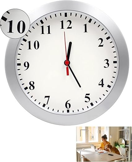 Hidden Camera Spy Camera Wall Clock,1080P Security Spy Cameras Clock with Motion Detection, Indoor Security Nanny Cam for Home Office, No Wi-Fi No Audio