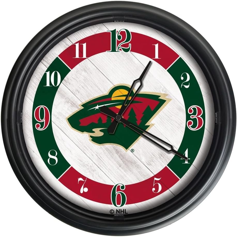 Holland Bar Stool Co. Minnesota Wild Indoor/Outdoor LED Wall Clock