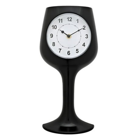 Hometime Wall Clock - Black Wine Glass