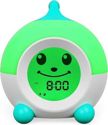 iHoo Ok to Wake Kids Alarm Clock, Toddler Sleep Training Clock with Touch Night Light, Nap Timer for Boys Girls