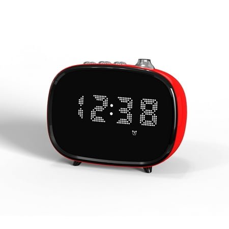 iTOMA Digital Display Vintage Alarm Clock, Wireless Connection