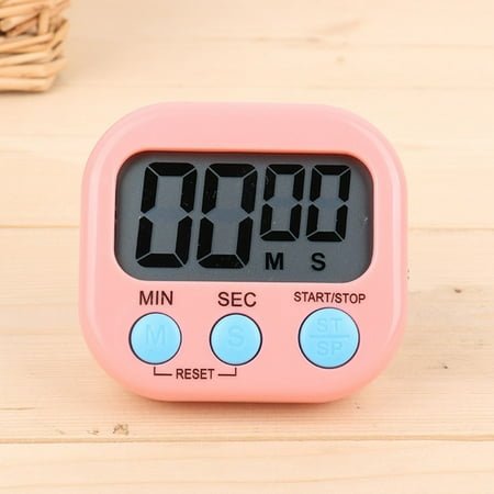 Kitchen Egg Cooking Magnetic Timer Clock Stopwatch Large LCD Digital Loud Alarm
