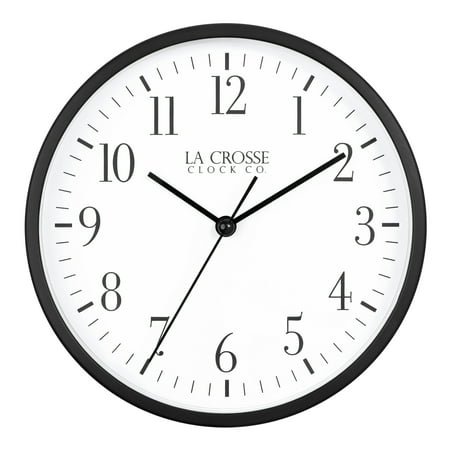 La Crosse Clock 6-inch Ames Silent Analog Quartz Wall/Table Clock, 404-3015B