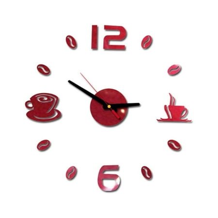 Modern DIY 3D Wall Clock Decal with Roman Numerals Acrylic Mural Sticker for Contemporary Home and Living Room Bedroom Timepiece