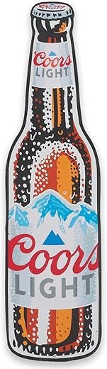 Molson Coors Light Frosty Bottle Metal Sign - Fun Coors Light Sign for Man Cave, Bar or Game Room
