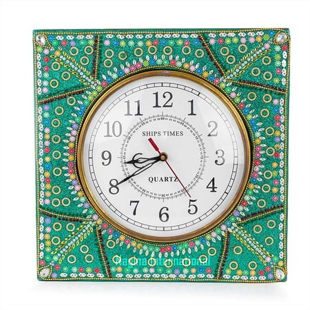 Nagina International Cultural Modern Handmade Wall Decor Yet Functional Time's Clock | Exclusive Decor & Gifts