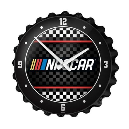 NASCAR 18.5 Bottle Cap Wall Clock