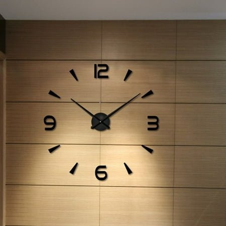 NUOLUX 1Set Large Oversized Wall Clock Modern .2x47.2in For Home And Office Decor